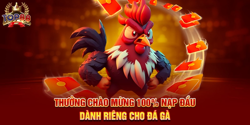 Thưởng Chào Mừng 100% Nạp Đầu Dành Riêng Cho Đá Gà